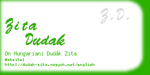 zita dudak business card